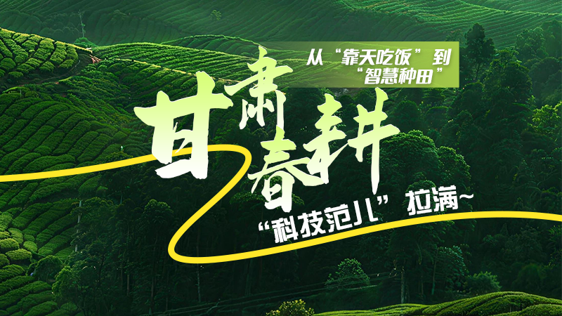 长图|从“靠天吃饭”到“智慧种田”，甘肃春耕“科技范儿”拉满