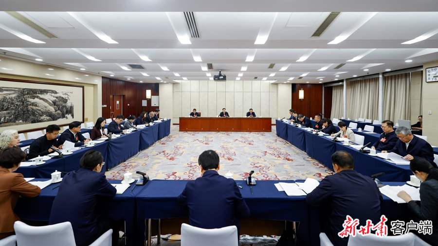 甘肃代表团举行小组会议 审议关于政府工作报告的决议草案等